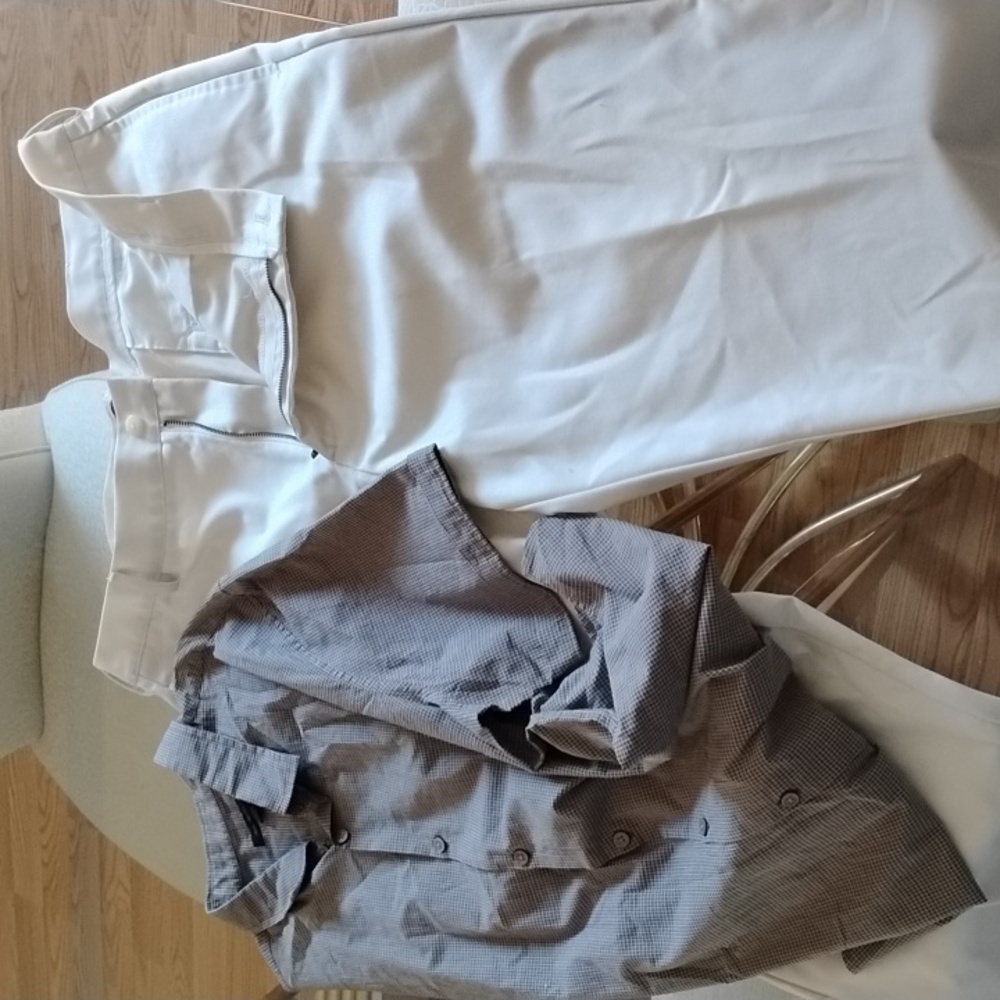 Bundle! Men's slacks sz 38/30 & Men's sh slv shirt sz XXL